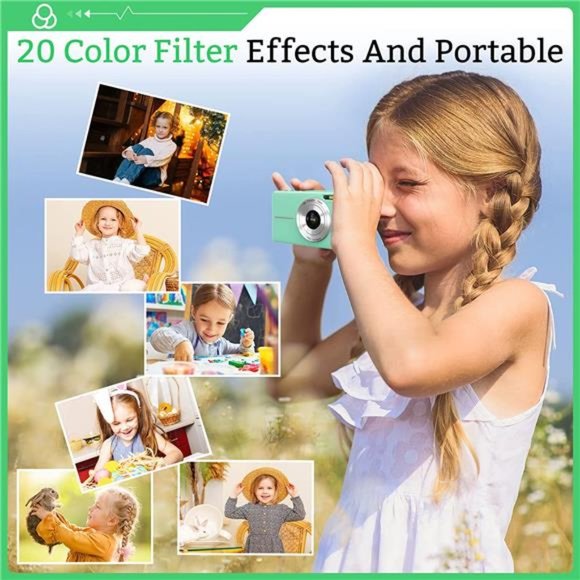 Digital Camera,Kids Camera with 32GB Card,Nsoela FHD 1080P 44MP Compact Vlogging - Picture 6 of 6